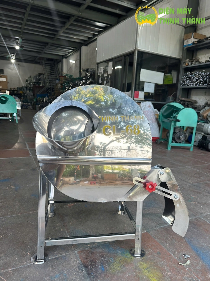 Máy thái chuối mịn cửa ngang inox 1.1kw